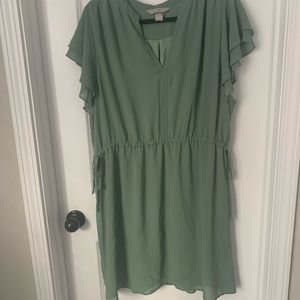 Flowy spring mint green dress